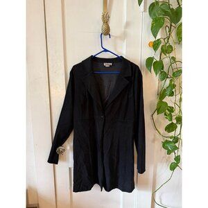 New women women’s size 2X – large black, long sleeve coat